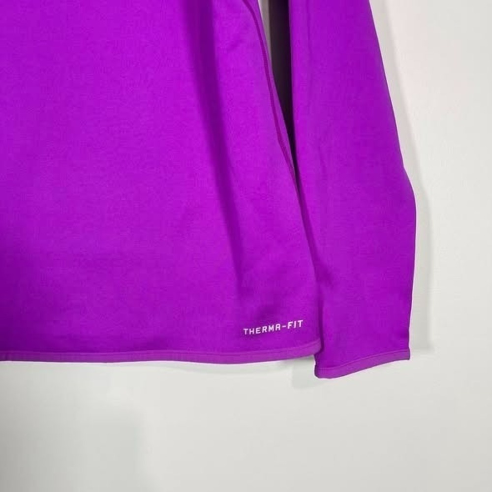 Nike Therma Fit Hoodie Sweatshirt Womens Large Magenta Purple‎ Athletic Training - Picture 4 of 11